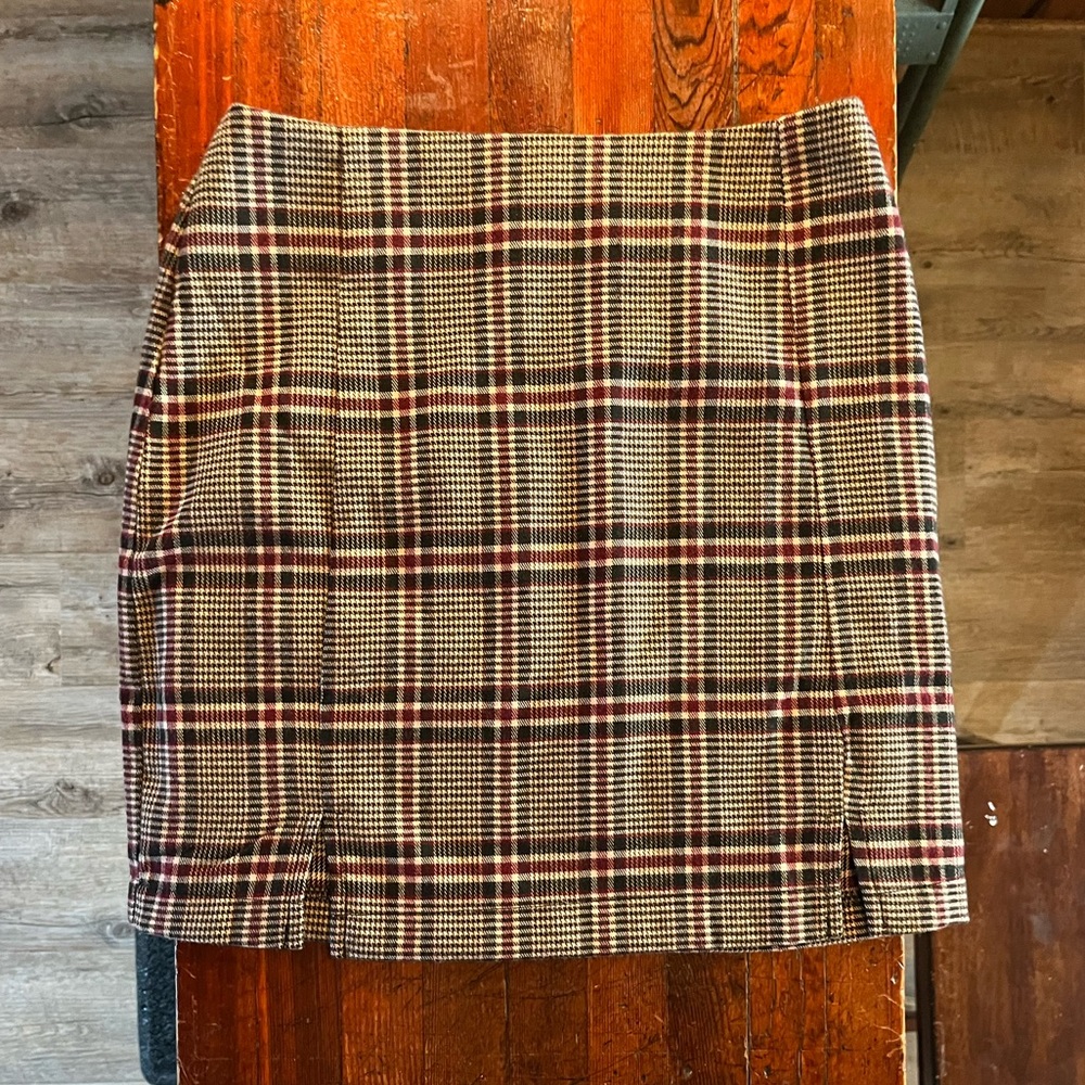 Plaid Mini Skirt
